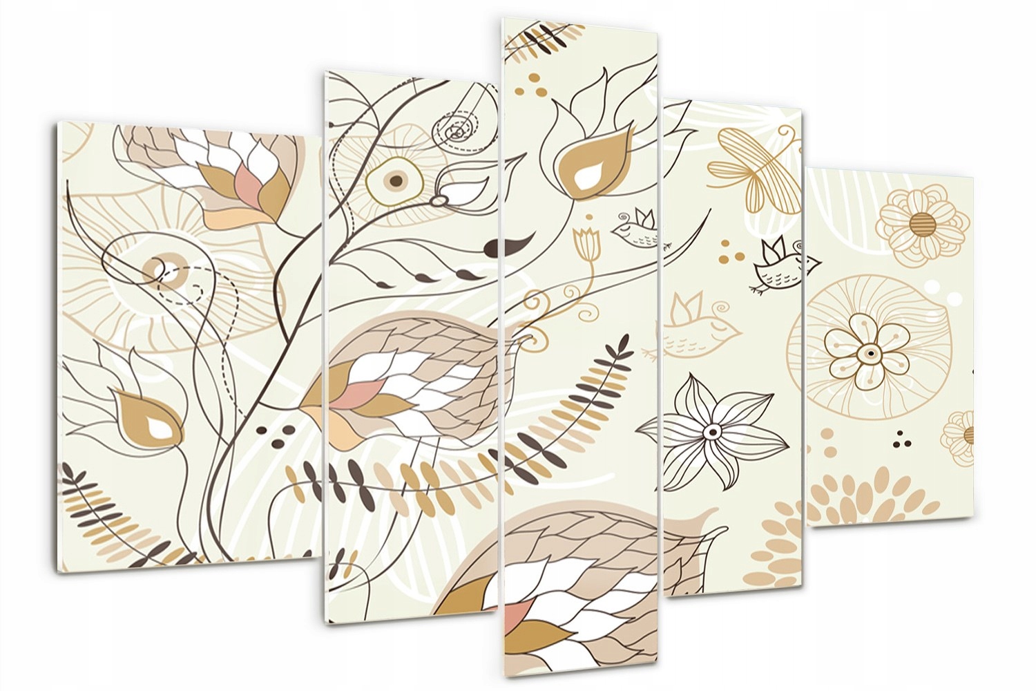 

Obraz szklany duży tryptyk na ścianę Ornamenty