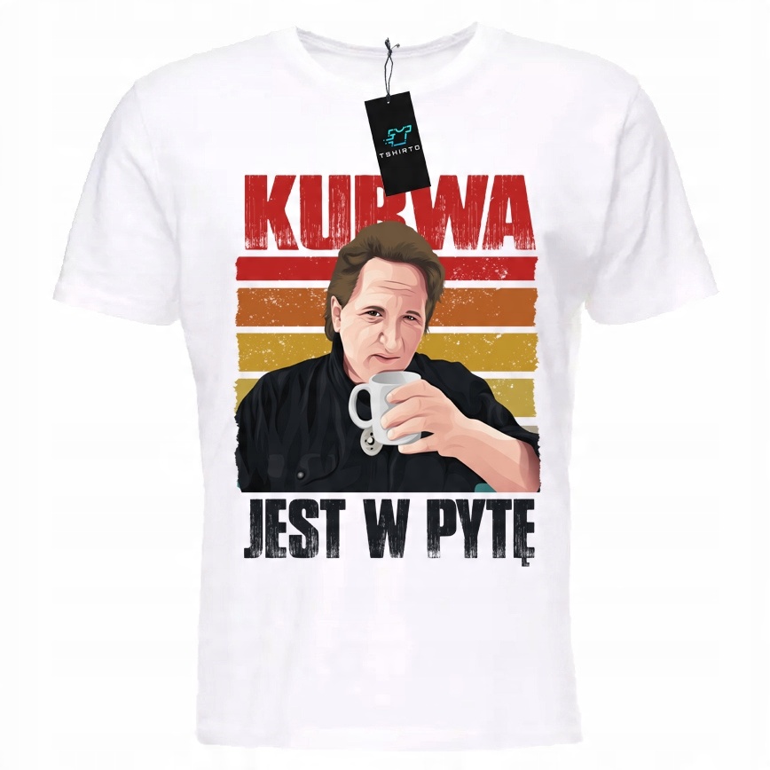 

Koszulka T-shirt Kur jest w pytę Prezent XL
