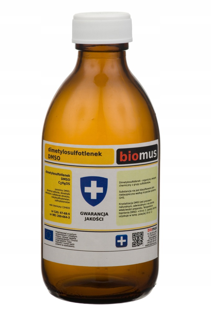 Biomus DMSO Dimetylosulfotlenek gat. czysty 250g