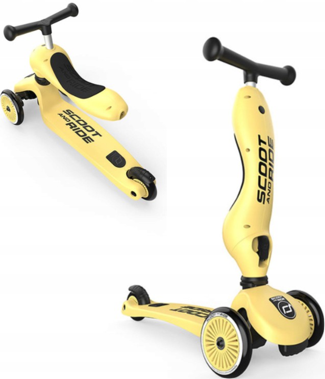 Scoot & Ride Highwaykick 1 2w1 Jeździk i hulajnoga 1-5 lat Lemon