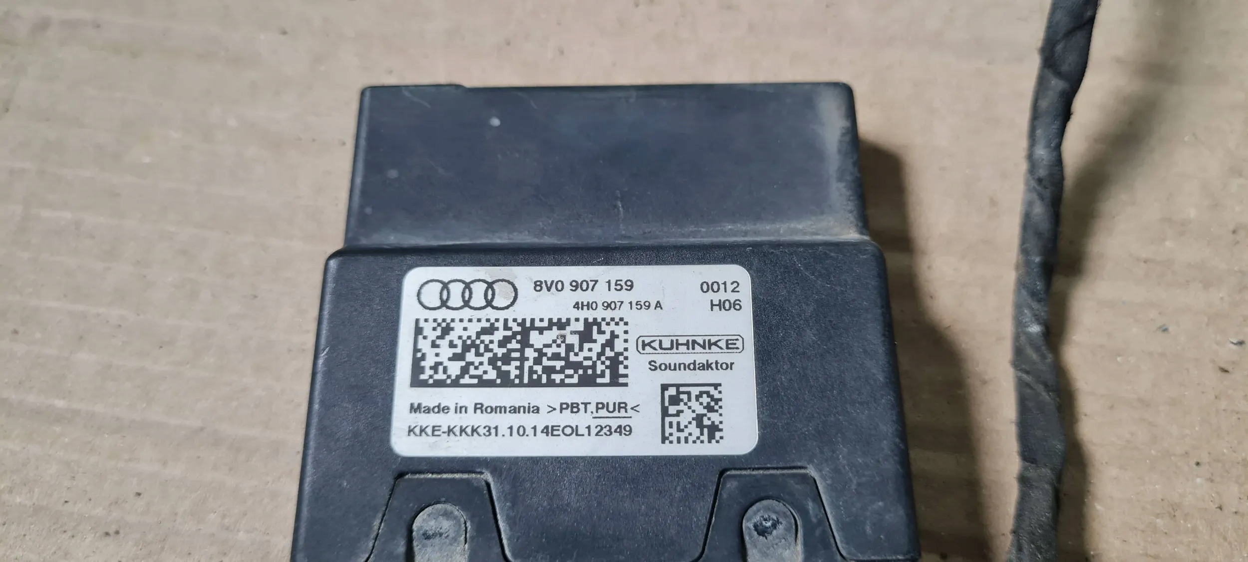 S3 8V sedan A3 module control unit DZWIEKU 2.0 TFSI 8V0907159