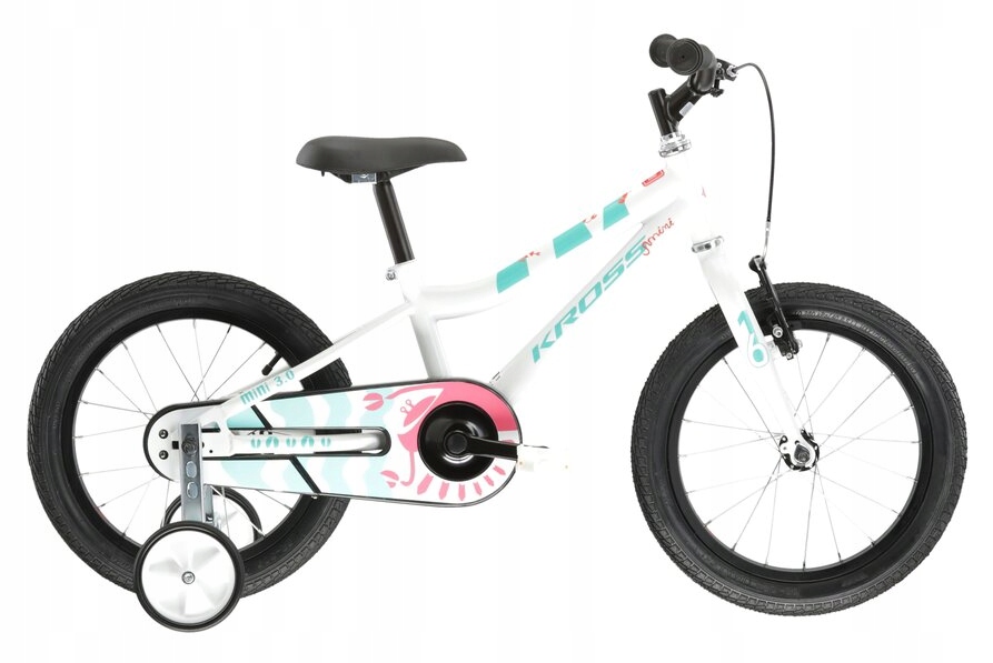 Rower dziecięcy Kross Mini 3.0 16" kolor biały seledynowy