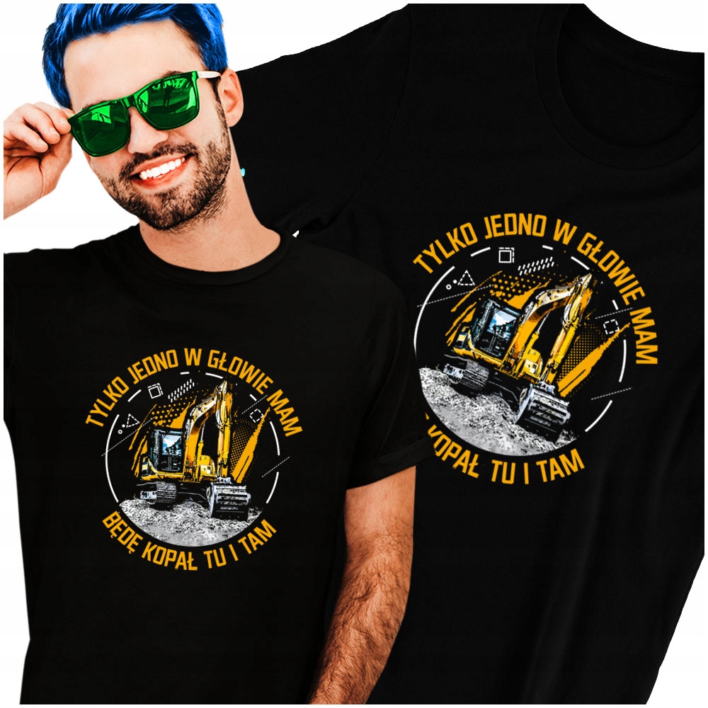 

Koszulka T-Shirt Dla Operatora jcb z koparka S