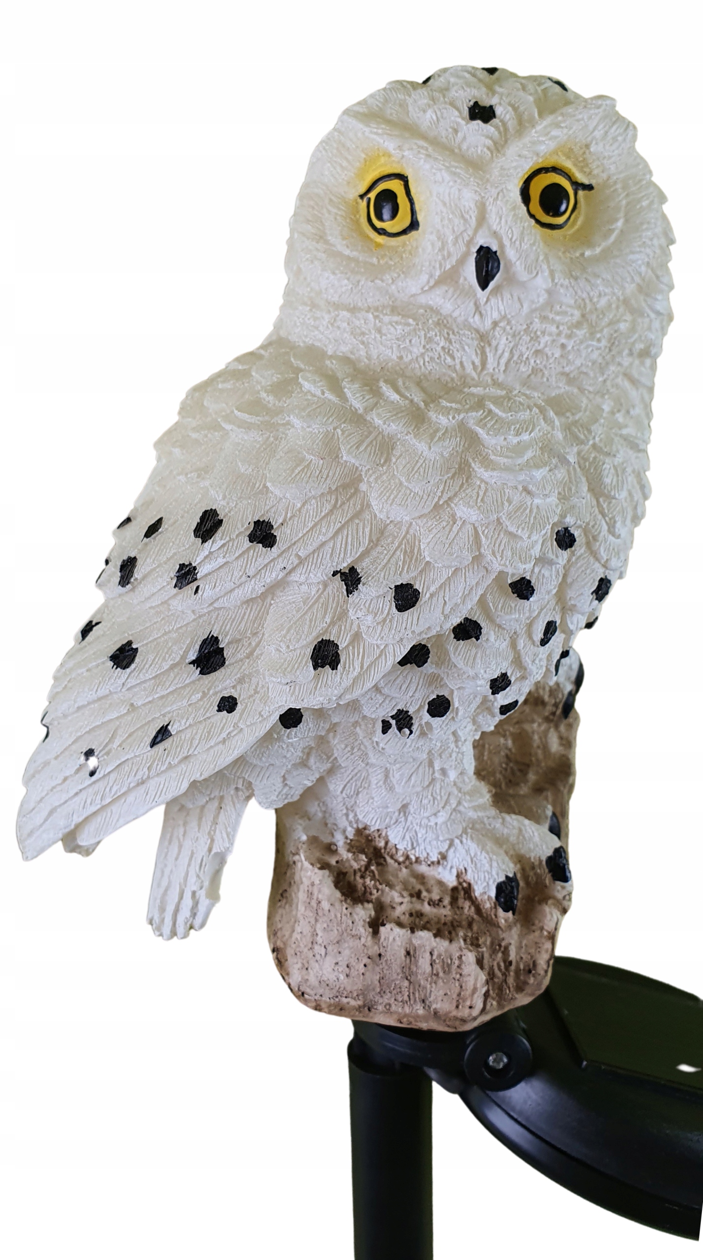 LAMPA SOLARNA LED SOWA WBIJANA OGRODU BALKON SOLAR DUŻA LAMPKA PIK OGRÓD Średnica/szerokość 10.5 cm