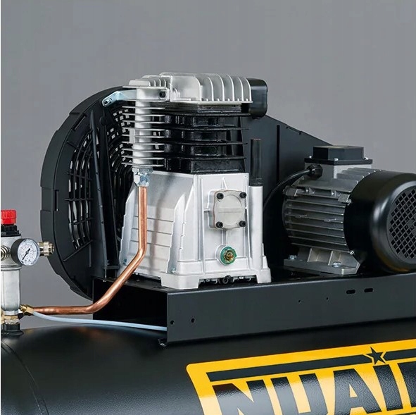 Kompresor olejowy tłokowy z przekładnią 100l 10 bar 2,2 KW 390 l/min NuAir Moc (kW) 2.2 kW