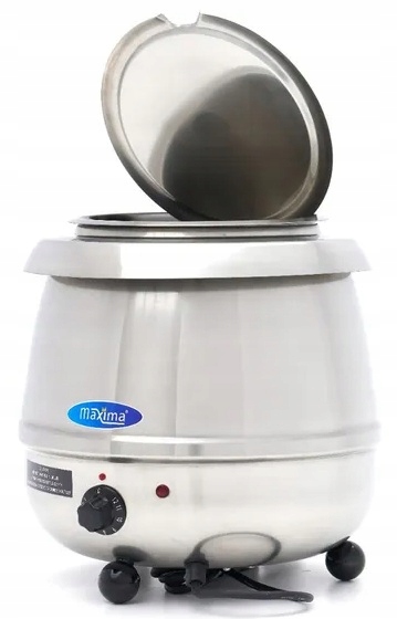 Polévkový kotlík 10 l Nerezová ocel s otvorem pro naběračku Maxima 09306100