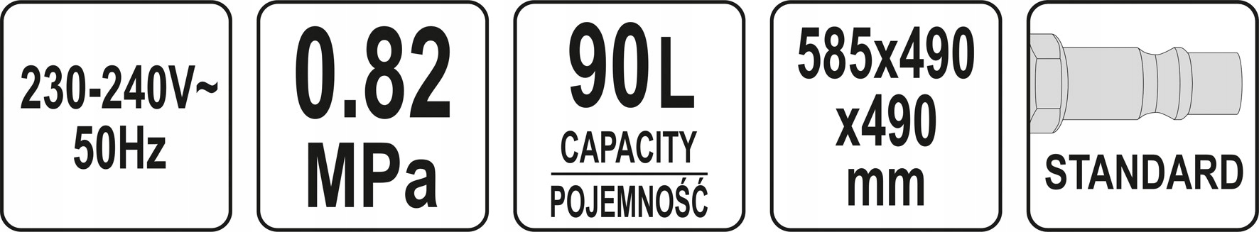 piaskarka kabinowa 90L wym. wew. 580x480x350mm Waga produktu z opakowaniem jednostkowym 17.43 kg