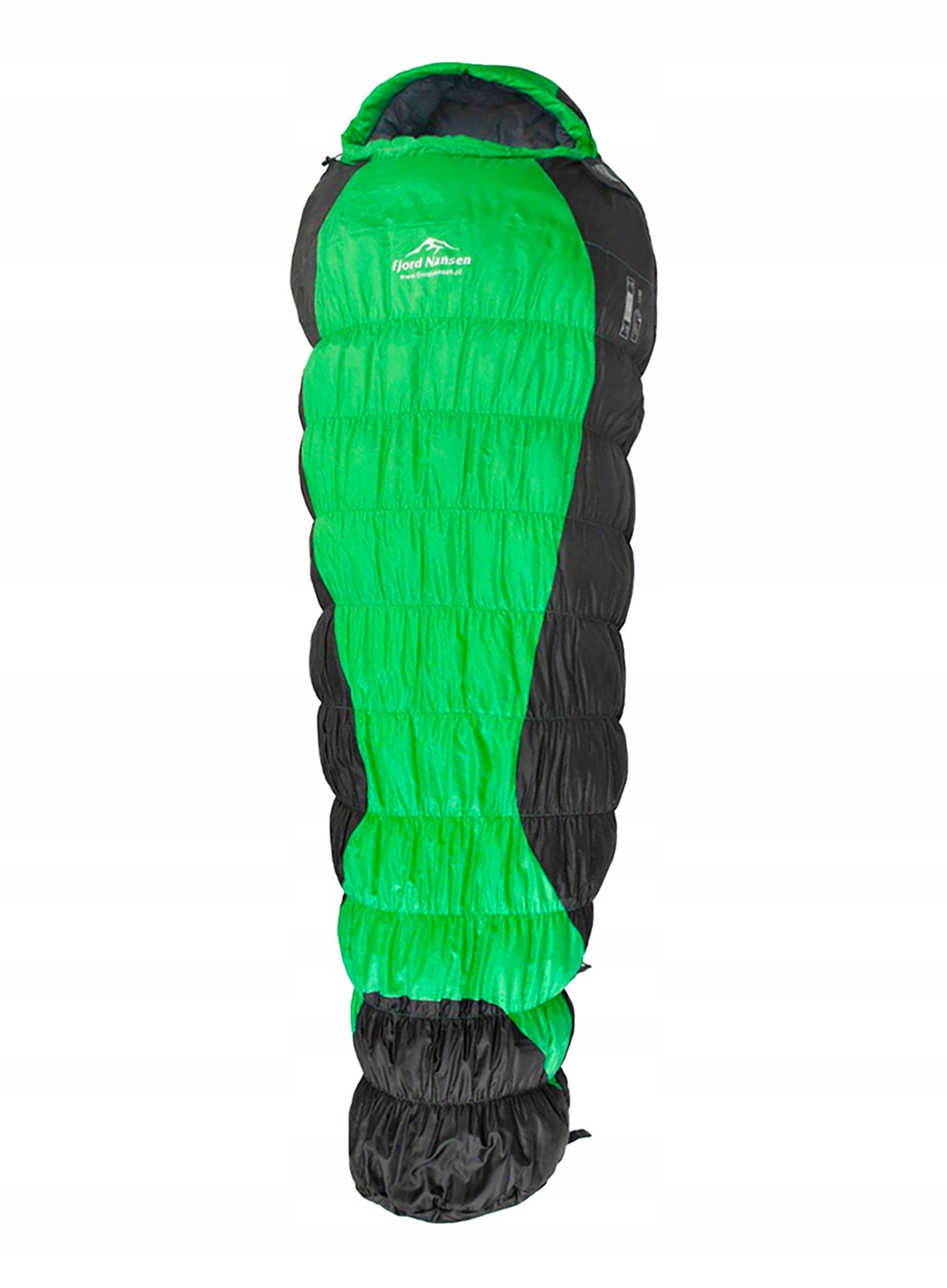 Syntetický spací pytel Fjord Nansen Tokk XL (195 cm) emerald/emerald Pravý