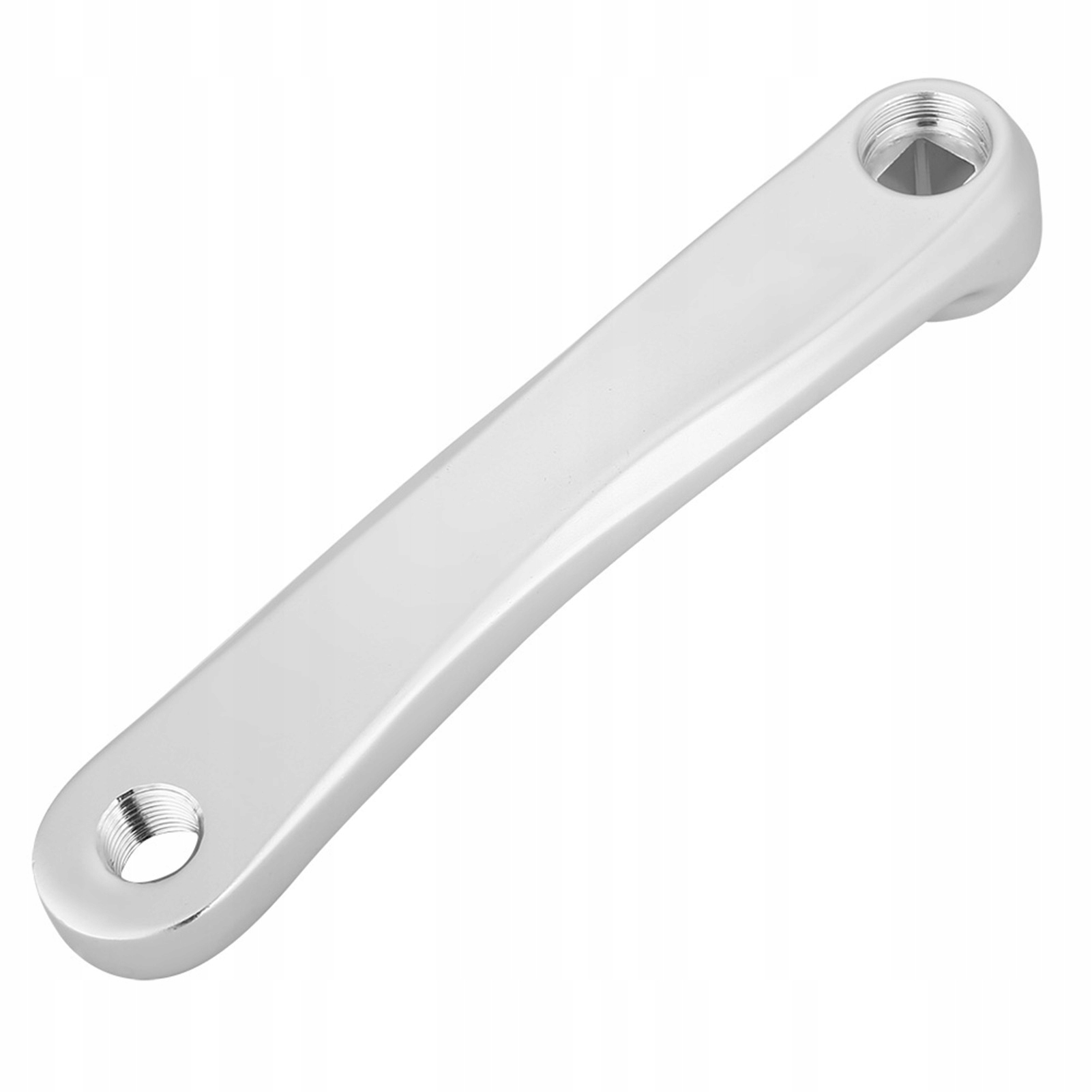 Korba Rowerowa Lewa Srebrny Kwadrat Otwór 170MM Aluminiowy Zamiennik