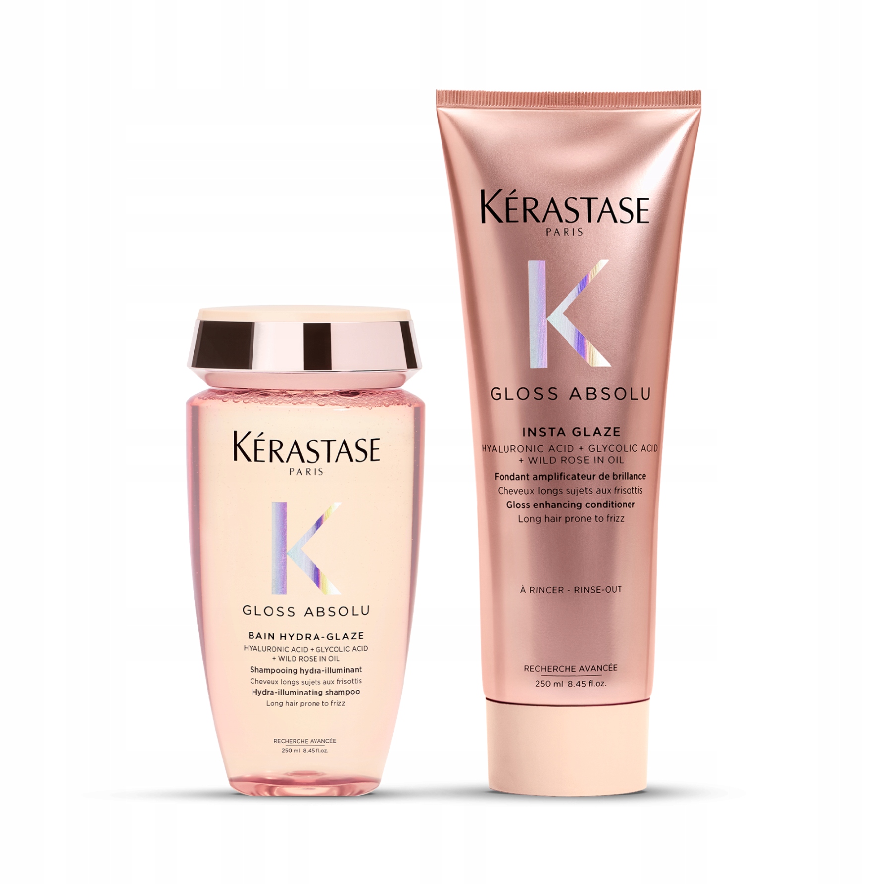 Kérastase Gloss Absolu Zestaw Wygładzający Szampon 250ml Odżywka 250ml
