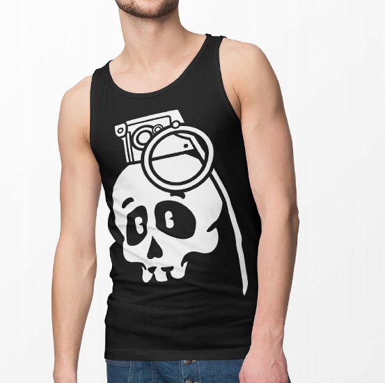 TANK TOP ANIMOWANE SKULL GRENADE