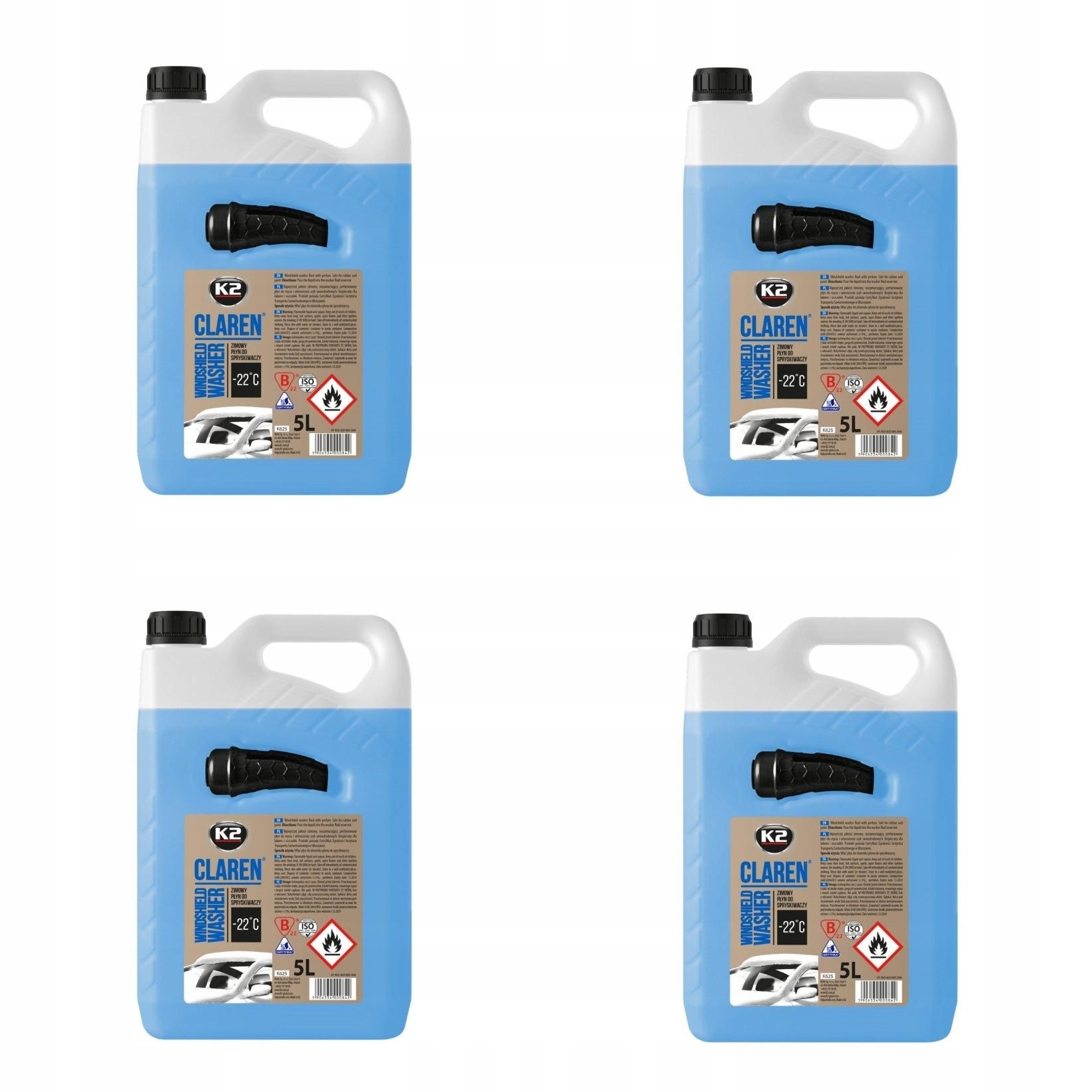 K2 CLAREN - 22C зимова омиваюча рідина 20л