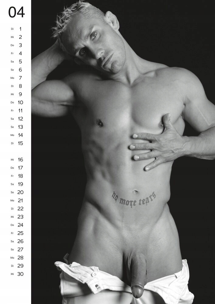 KALENDARZ EROTYCZNY 2025 REAL COCKS A4 12 STRON DŁUGI OGROMNY PENIS Rozmiar A4