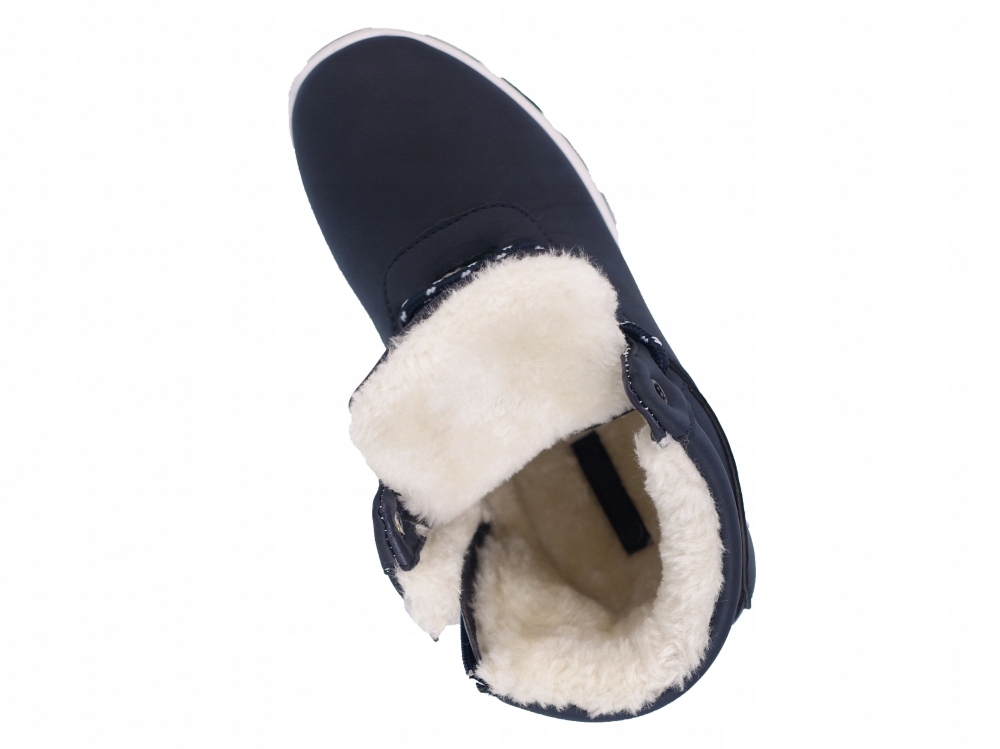 DAMSKIE BUTY ZIMOWE DZIEWCZĘCE OCIEPLANE KOŻUCHEM Z ZAMKIEM Długość wkładki 24 cm