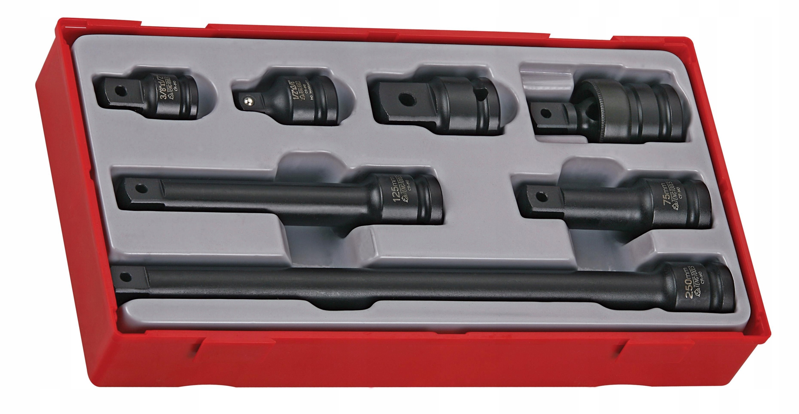 Sada nástrčiek s 1/2" štvorcovým úchopom Teng Tools TT9207
