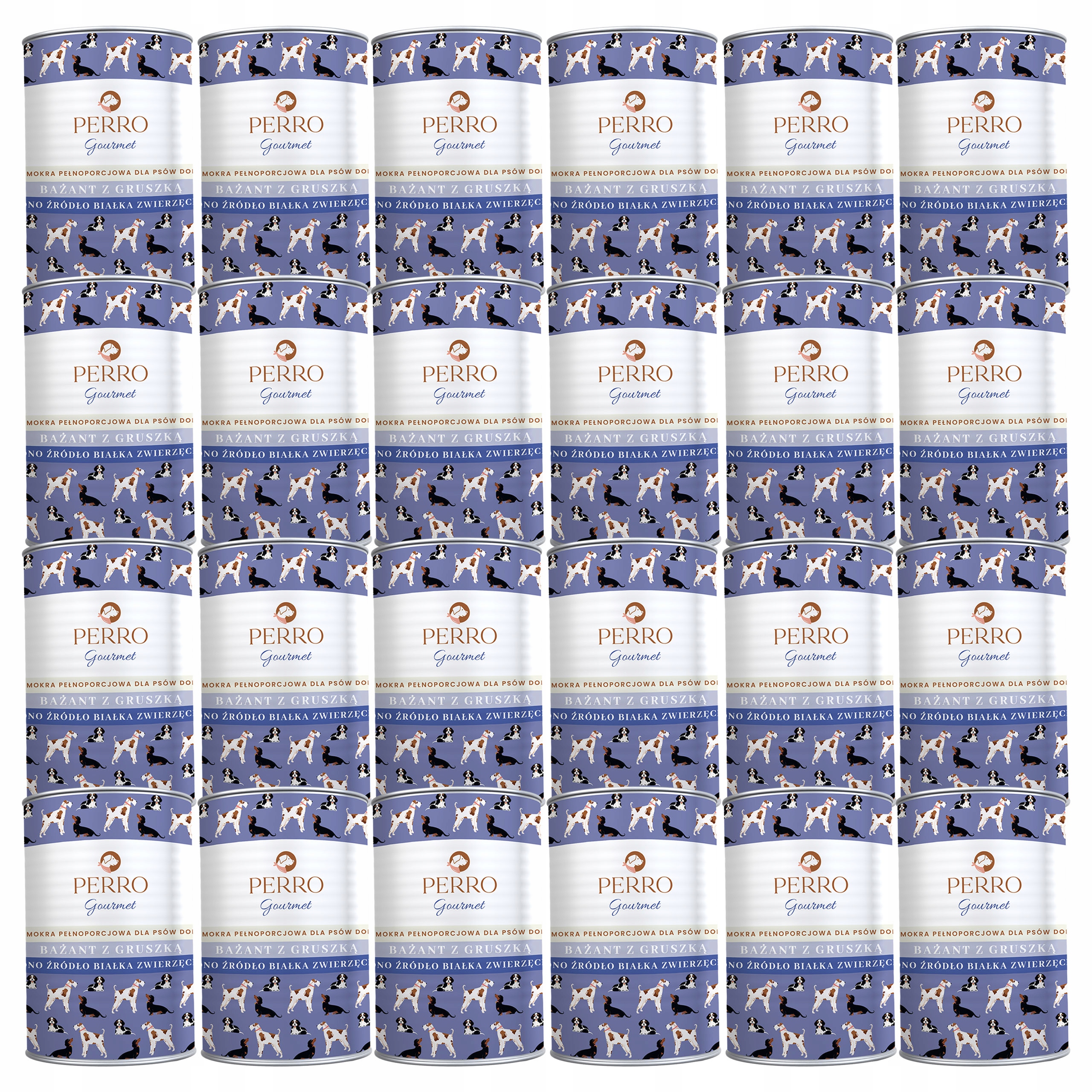 Levně Perro Gourmet Monoproteinové Krmivo pro psy Bažant s hruškou 24 x 400 g