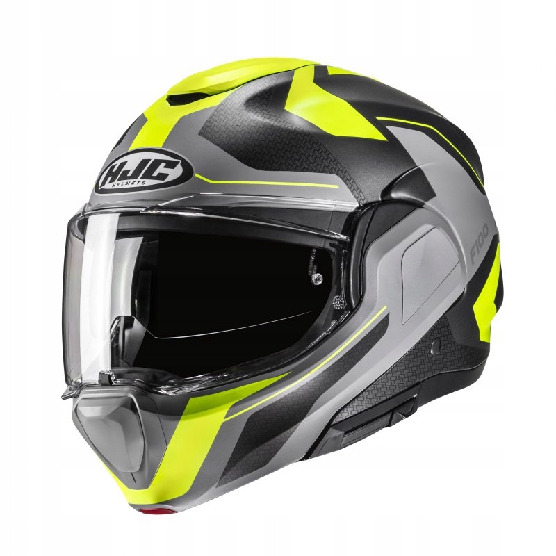 Motocyklová Prilba Hjc F100 Bios Grey Yellow L