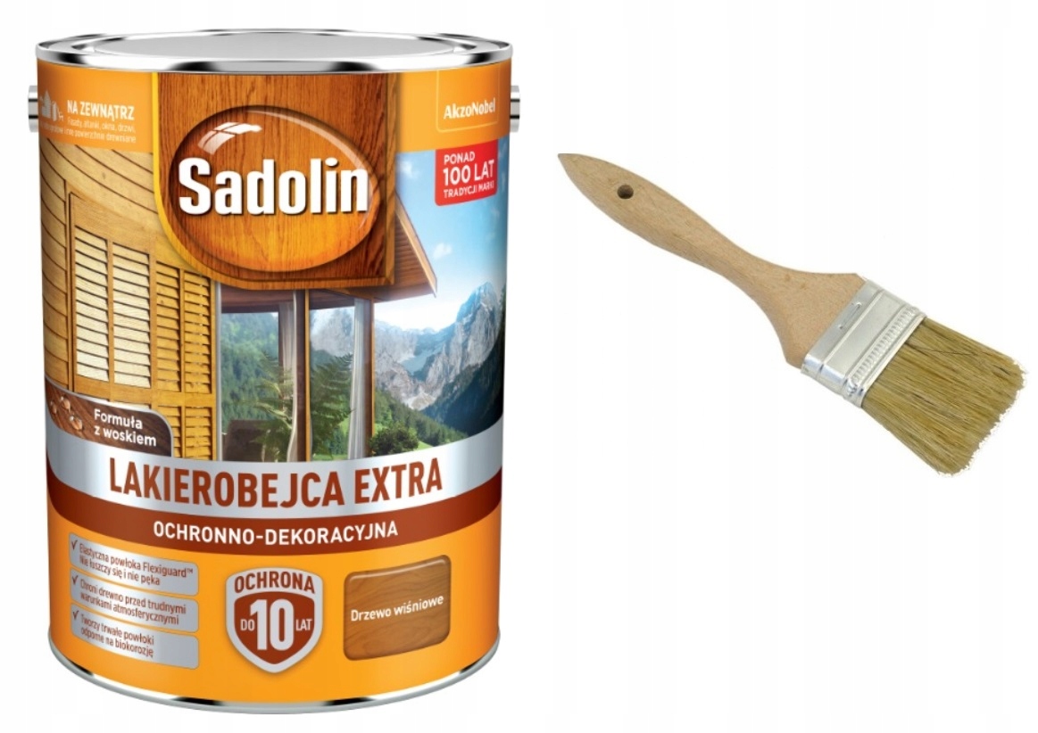 

Sadolin Extra- drzewo wiśniowe Pędzel, 5l