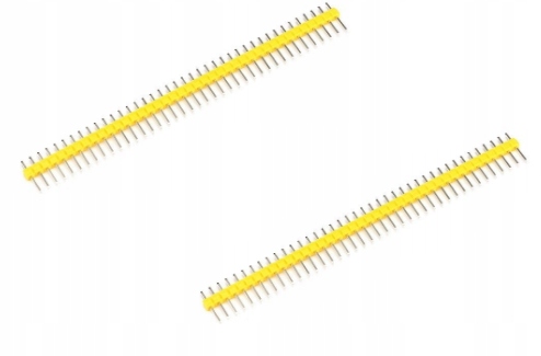 Listwa kołkowa GoldPin 1x40 męska żółta 2 szt