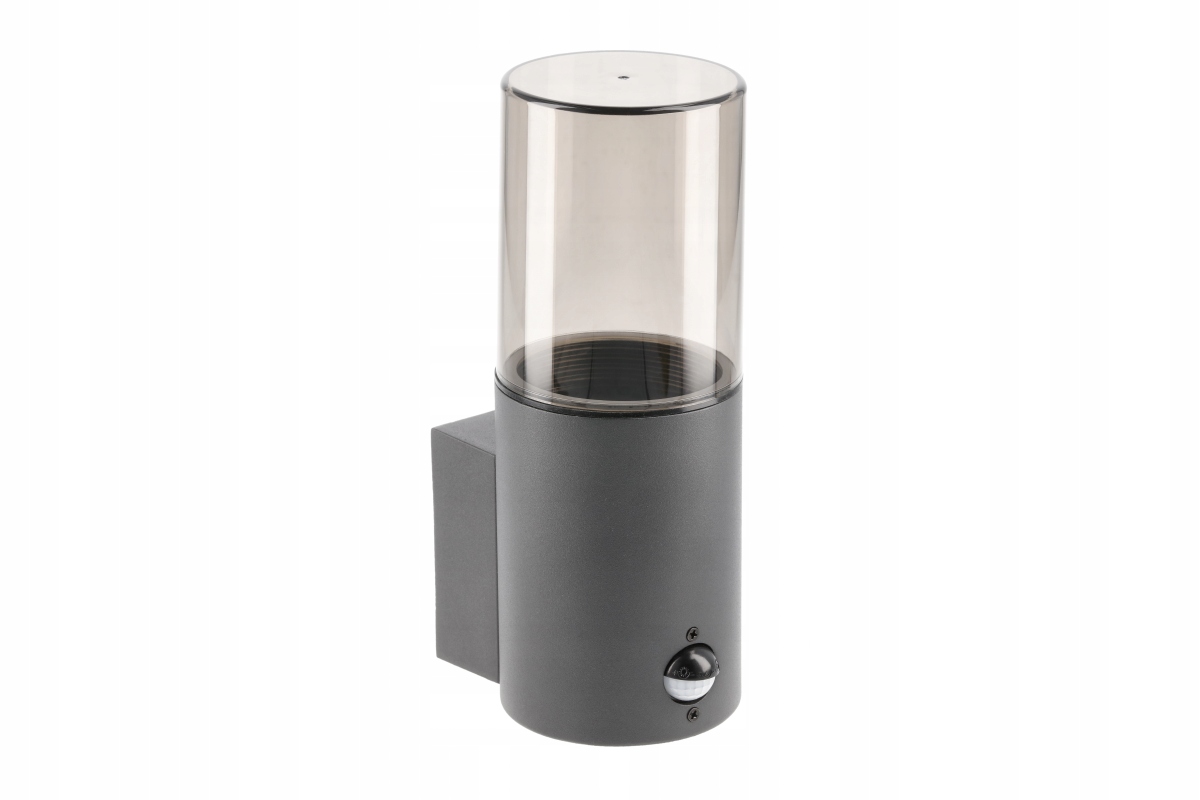 Venkovní zahradní nástěnné svítidlo s senzorem Medio-au Pir E27 IP54 grafit