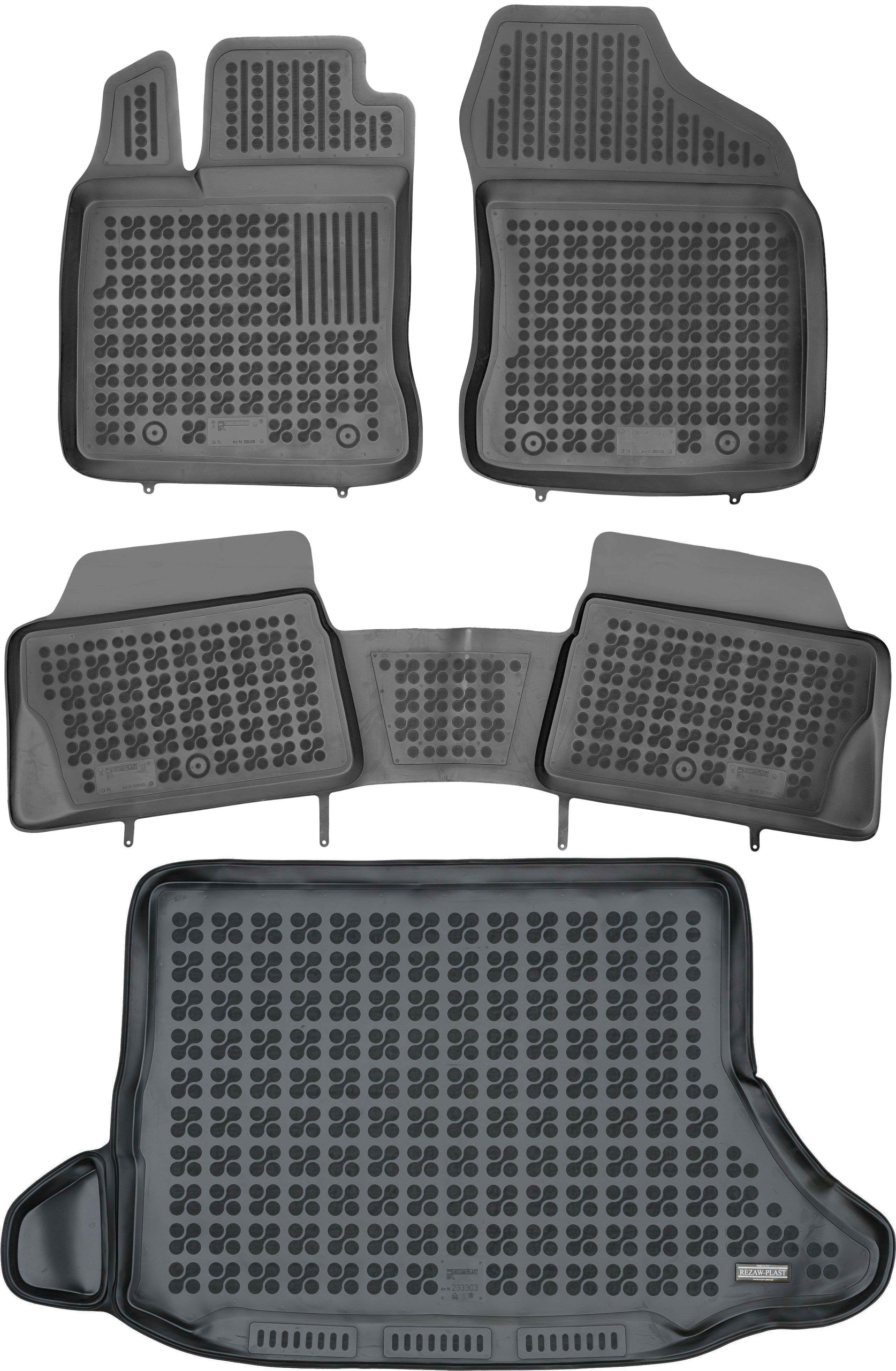 Килимки Різати-Пластик резинові 233303+202403 4 el.