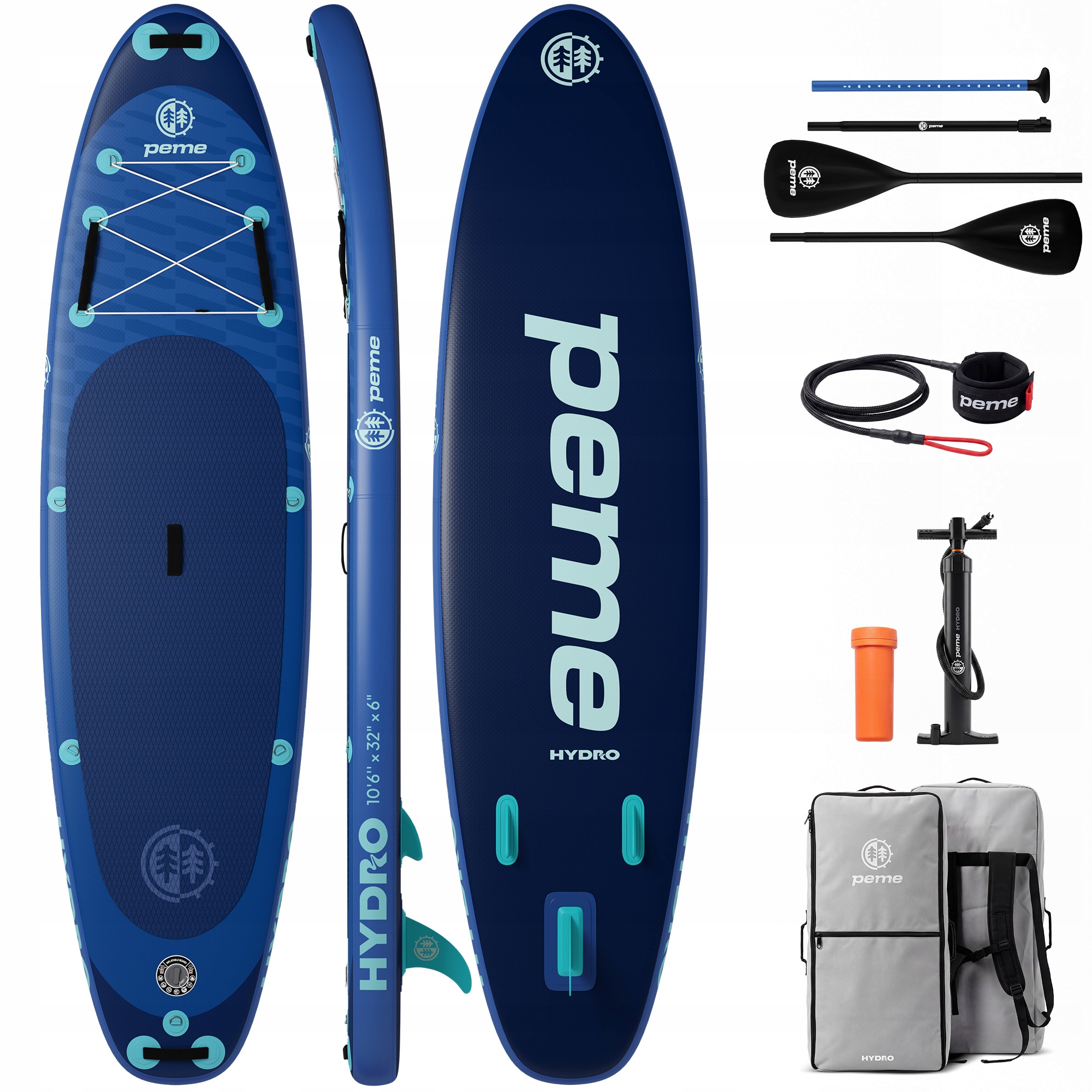 Sup Deska Pompowana Do Pływania Dmuchana 320 Zestaw Wiosło Hydro Peme
