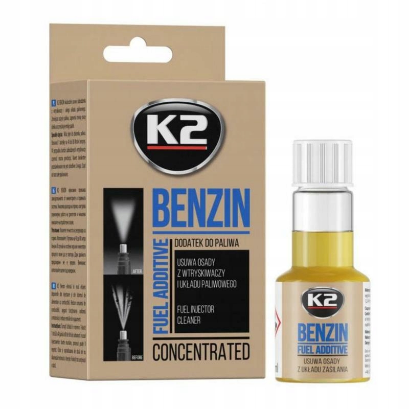 

K2 Benzin 50ml czyści wtryskiwacze benzynowe