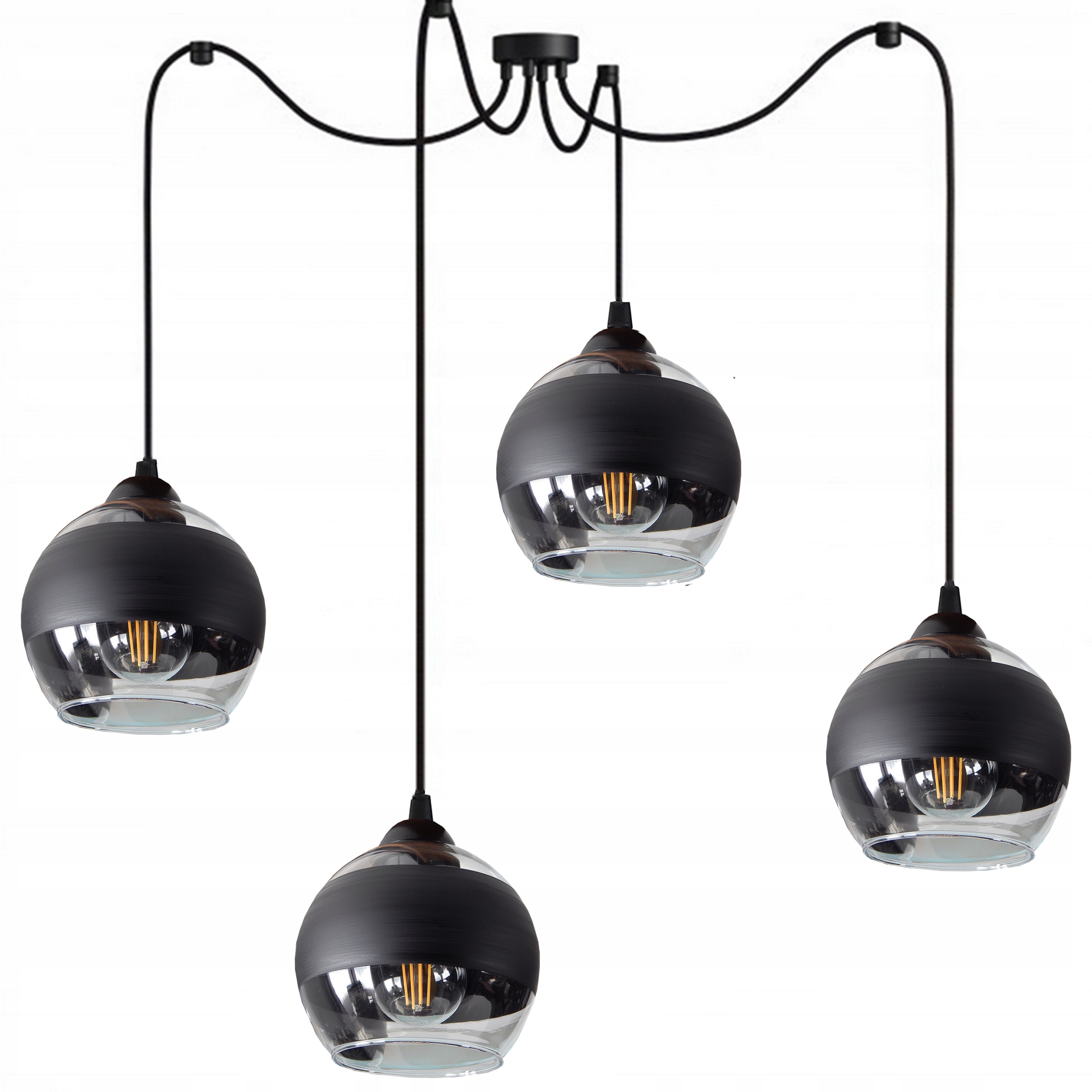 Závěsná Stropní Lampa Lustr Stropní Svítidlo Pavouk 4-K Led E27 Obývací Pokoj Ložnice