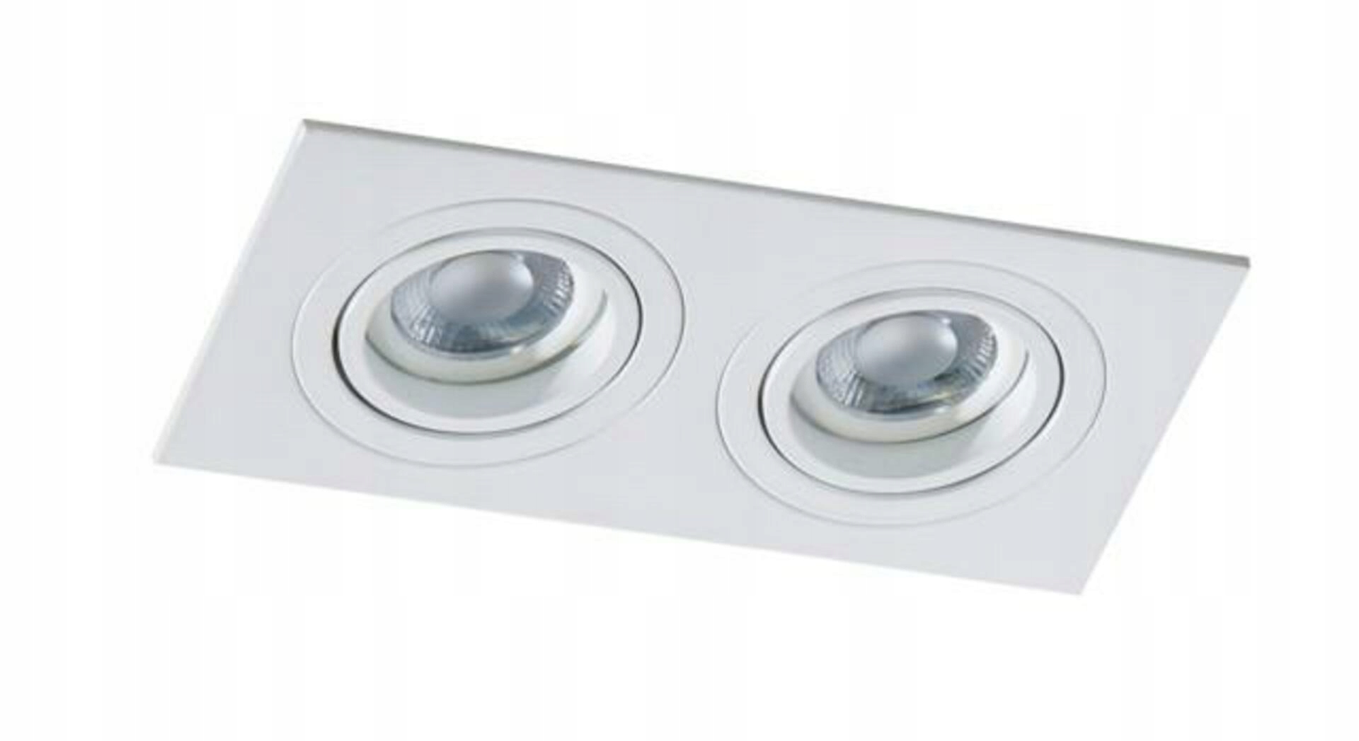 Stropní bodové zápustné svítidlo AZzardo Caro 2 Square white AZ2436 GU10 2x