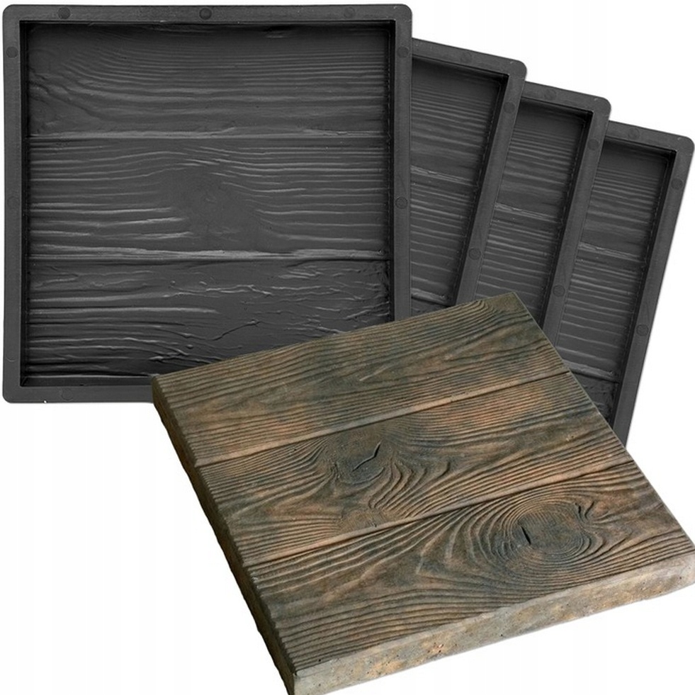 4 Ks Forma Na Betonové Dlaždice Kostky Prkna Chodníková forma 30x30