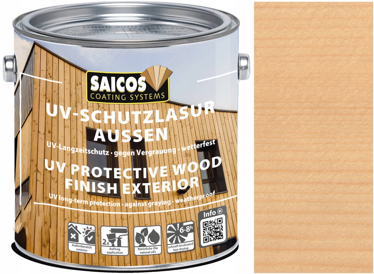 Saicos Lazura na dřevo Uv Bezbarvá 1101 10L