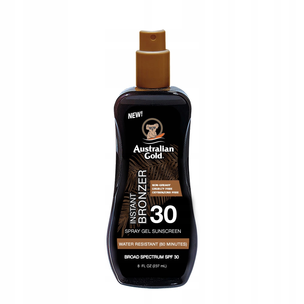 Australian Gold Instant Bronzer sprej na opalování s bronzerem SPF30 237 ml