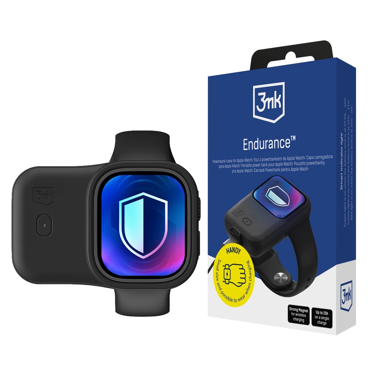 Powerbanka 3mk Endurance pro Apple Watch 49 mm 2,5 W 1200 mAh Usb-c černá