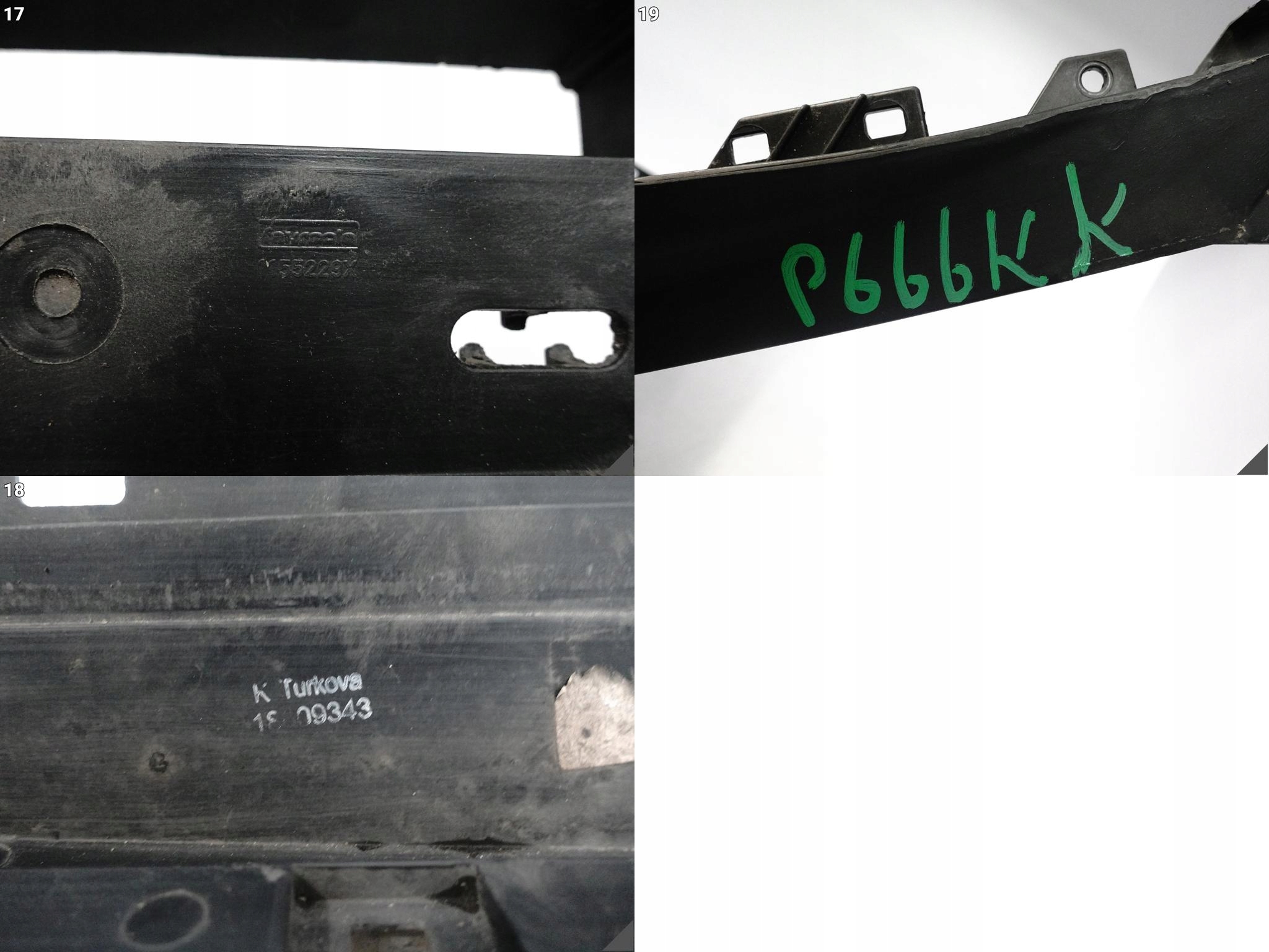 SKODA OCTAVIA III 3 5E0 12-20 wall support of the front support panel for radiators