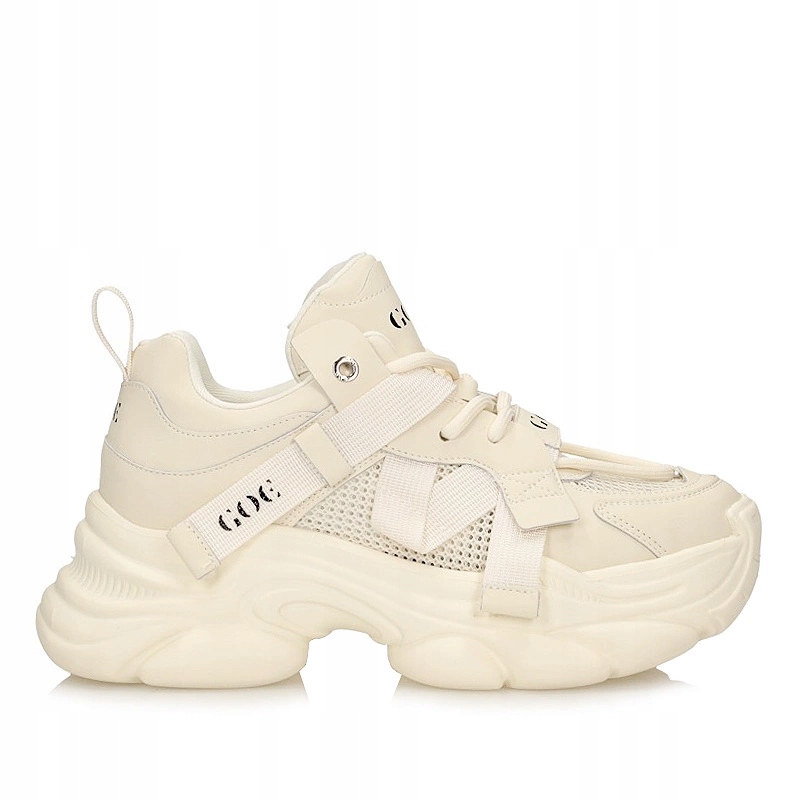 Dámské béžové sportovní tenisky Goe for shoes RR2N4051