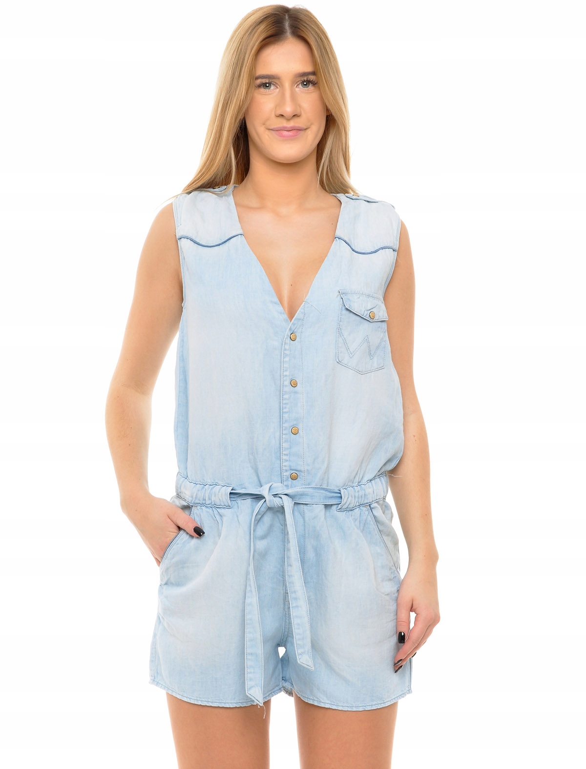 Wrangler kombinéza Blue s/s Playsuit S