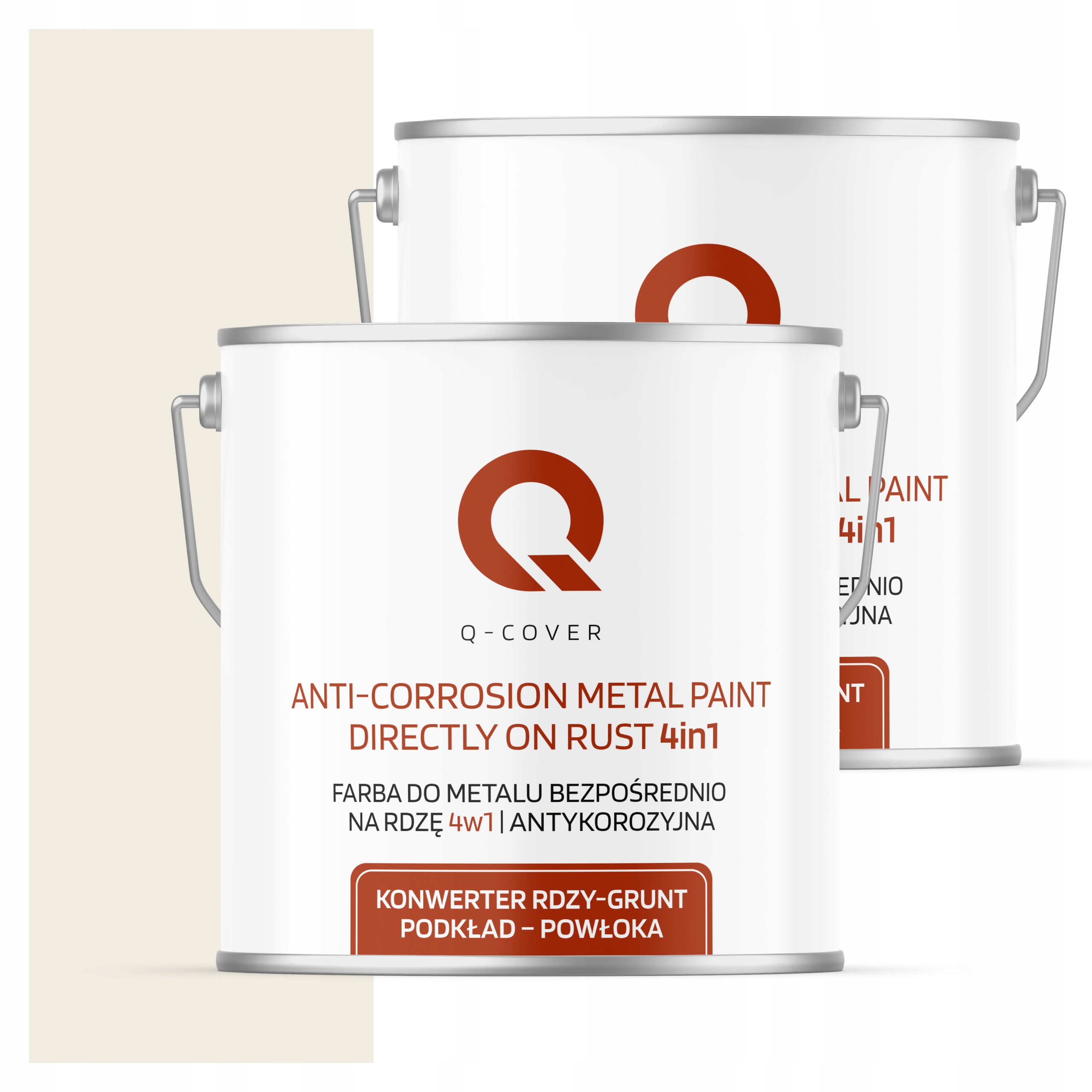 Farba Priamo na hrdzu Kov Aluminium Oceľ 5L 4v1 Mat Biely Alpský