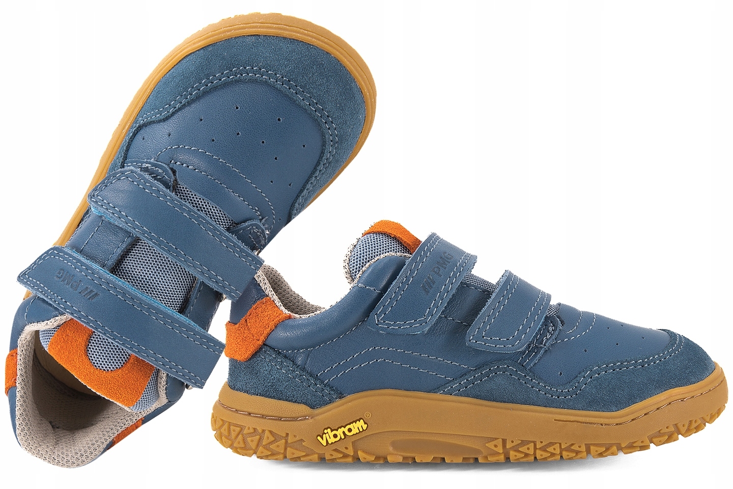 Primigi 1421100 Barefoot Półbuty Dziecięce Trzewiki Skórzane Vibram 35 Rzep