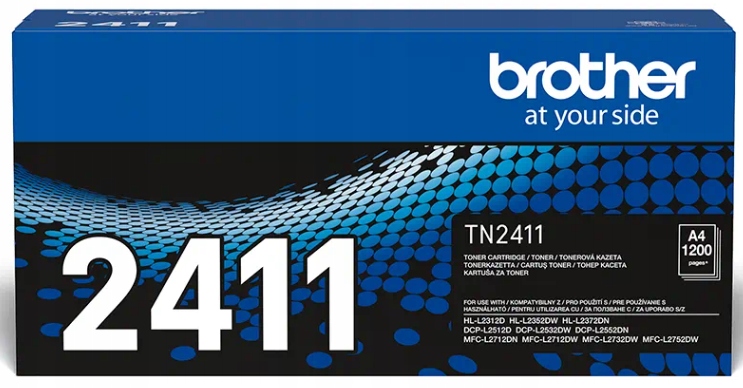 Originální toner TN2411 TN-2411 pro Brother MFC-L2712DW DCP-L2512D HL-L2312D