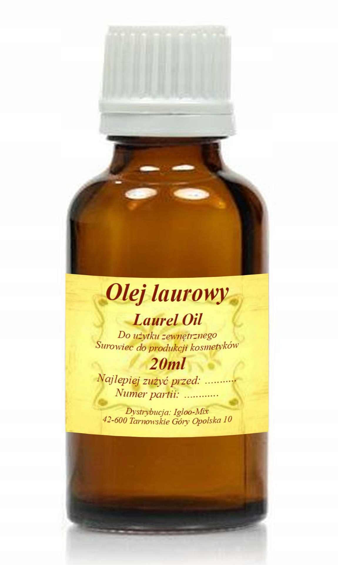 

Olej Laurowy 20ml zimnotłoczony nierafinowany