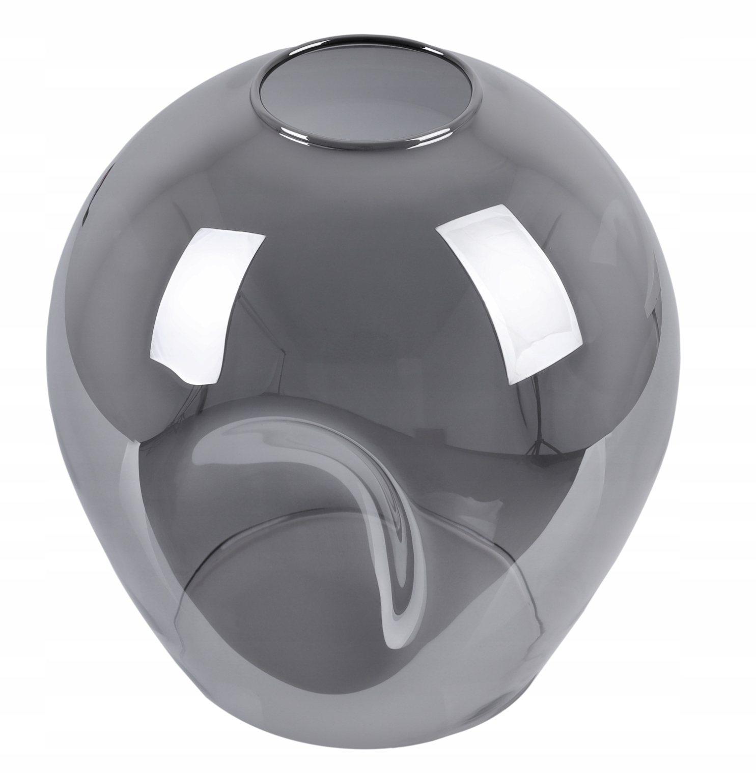 KLOSZ SZKLANY DO LAMPY WISZĄCEJ SUFITOWEJ PRAGA GRAFITOWY 14CM