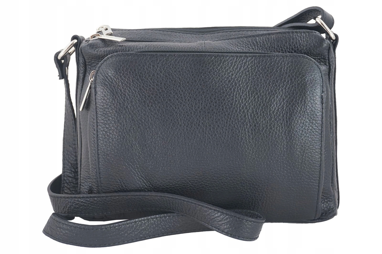 úhledná Kabelka Přes Rameno s kapsami černá