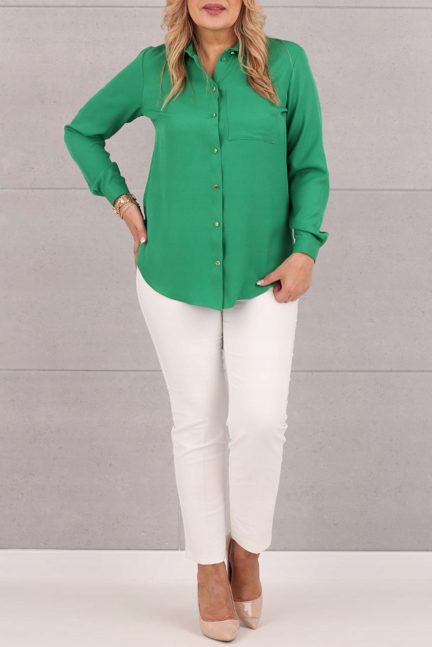 KOSZULA KLASYCZNA ROZPINANA LUŹNA POLSKI PRODUCENT DUŻE ROZMIARY ELEGANCKA Marka FEMIMODA