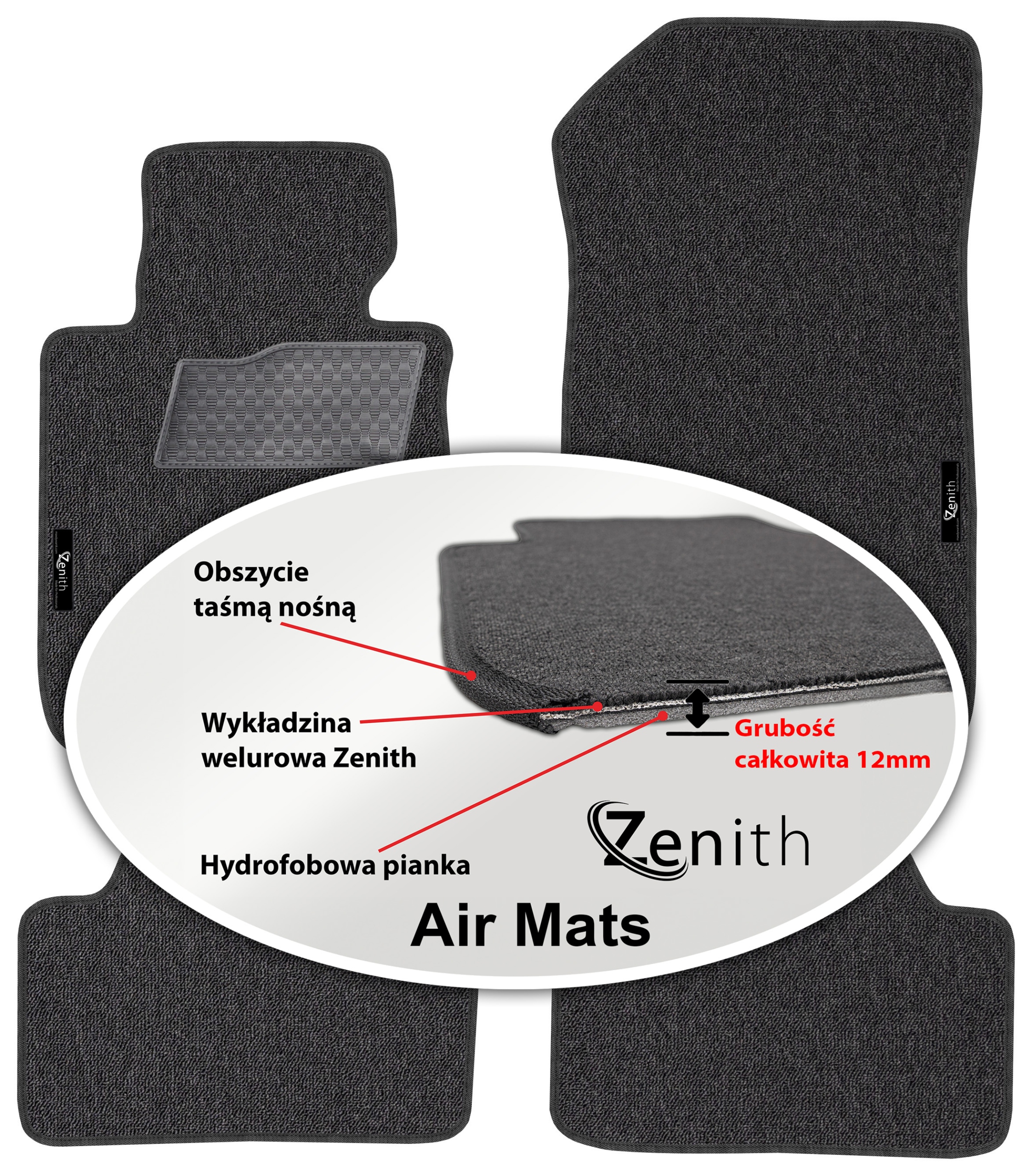 Bmw 1 E81 E82 E87 2004-2011 Velúrové koberčeky do auta Zenith Air Mats