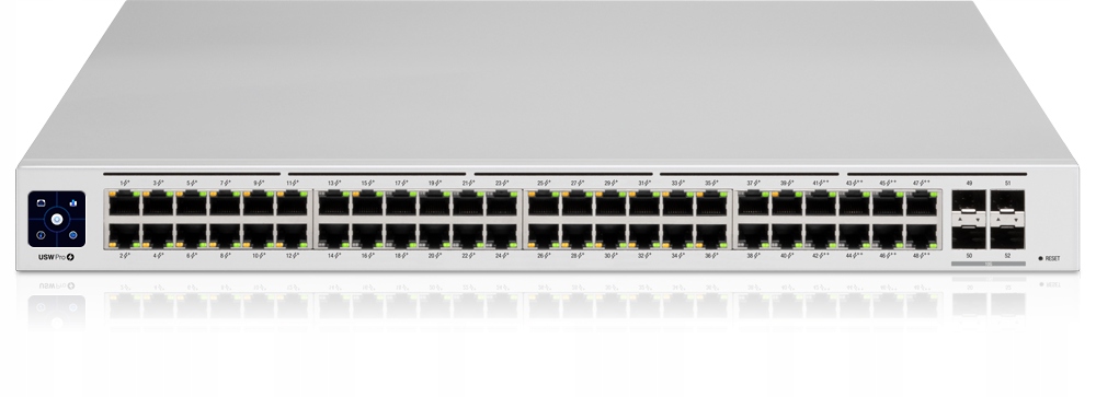 UBIQUITI UniFi Switch 48 port, Layer 3, PoE++,(40) GbE PoE+, (8) GbE PoE++, (4) 10G SFP+, 600W — 14