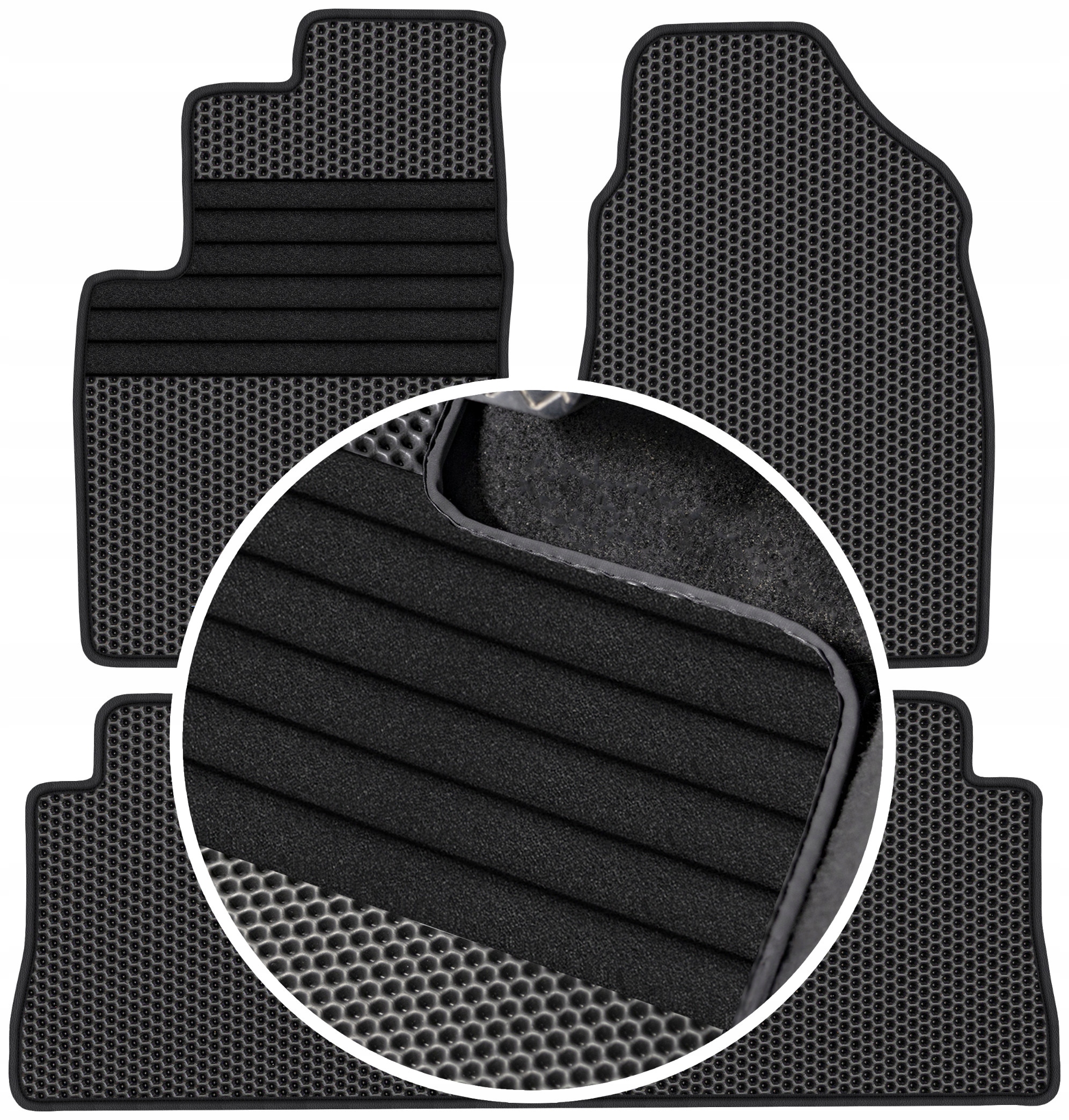 Chevrolet Captiva 5os 06-10 Gumové rohože Eva Eternity Posilnenie XXL
