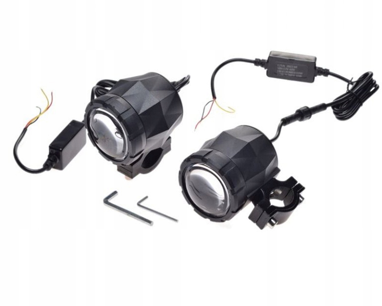 Lampy przeciwmgielne led halogeny motocyklowe