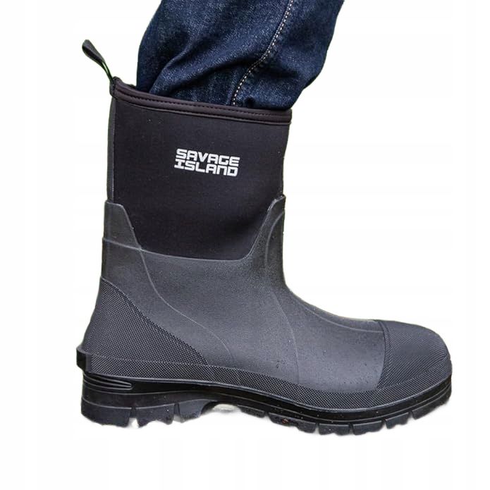 Savage Island Černé Holínky Z Neoprenu 41 J0B