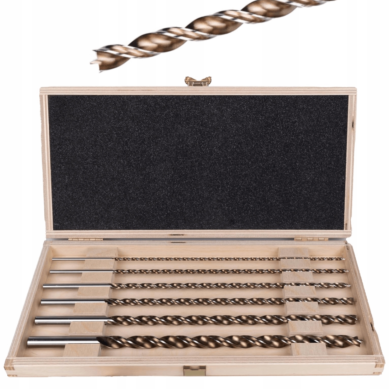 Alpen Zestaw 6 długich wierteł do drewna Timber Twist 3/4/5/6/8/10x250 mm