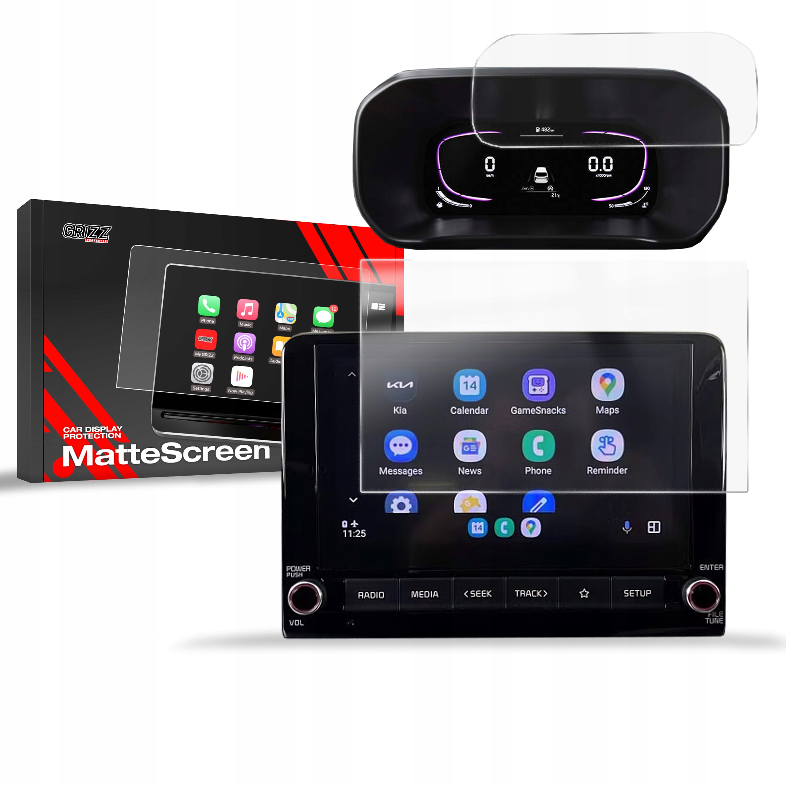 2w1 Folia Antyodciskowa do Kia Stonic 8" (2022-2023)